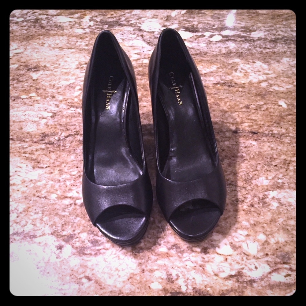 Cole Haan Peep Toe Wedges